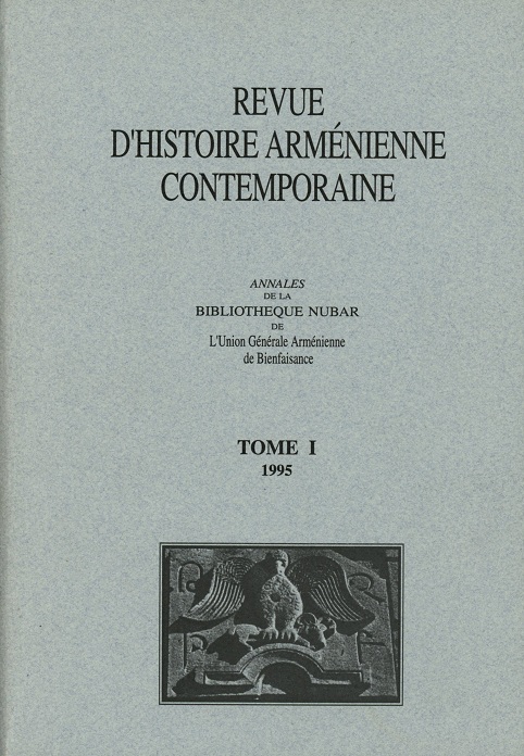 Revue d’Histoire arménienne contemporaine --- Cliquer pour agrandir